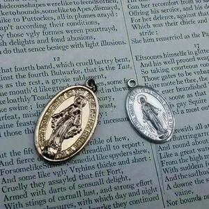 Two Madonna Virgin  Mary charms